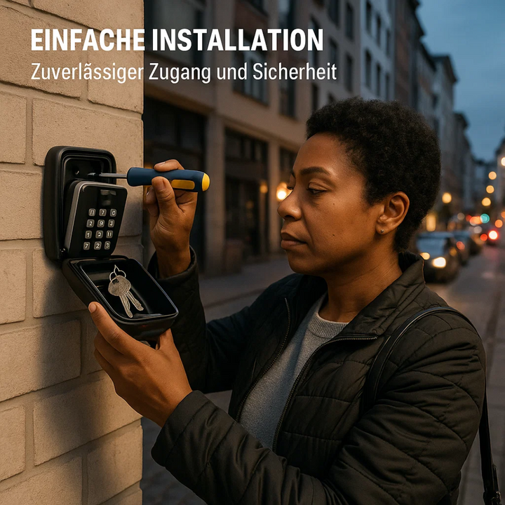 Système de sécurité pour clés : un coffre-fort mural extérieur résistant, indispensable pour la maison.