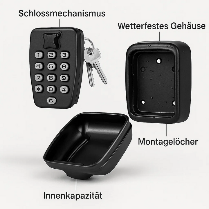 Assurez la sécurité de vos clés avec ce boîtier mural d'extérieur, une protection durable pour votre foyer.