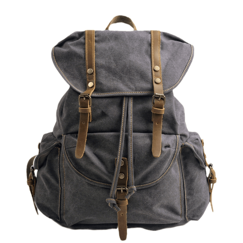 Sac à dos militaire tactique unisexe en toile robuste, parfait pour randonnée, voyage et aventure outdoor.