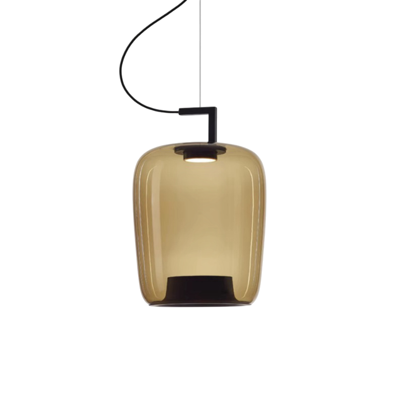 Apporte une touche d'élégance avec cette lampe suspendue en verre pour votre maison.