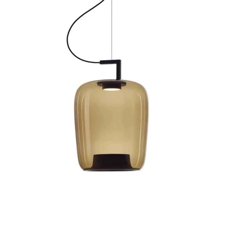 Apporte une touche d'élégance avec cette lampe suspendue en verre pour votre maison.