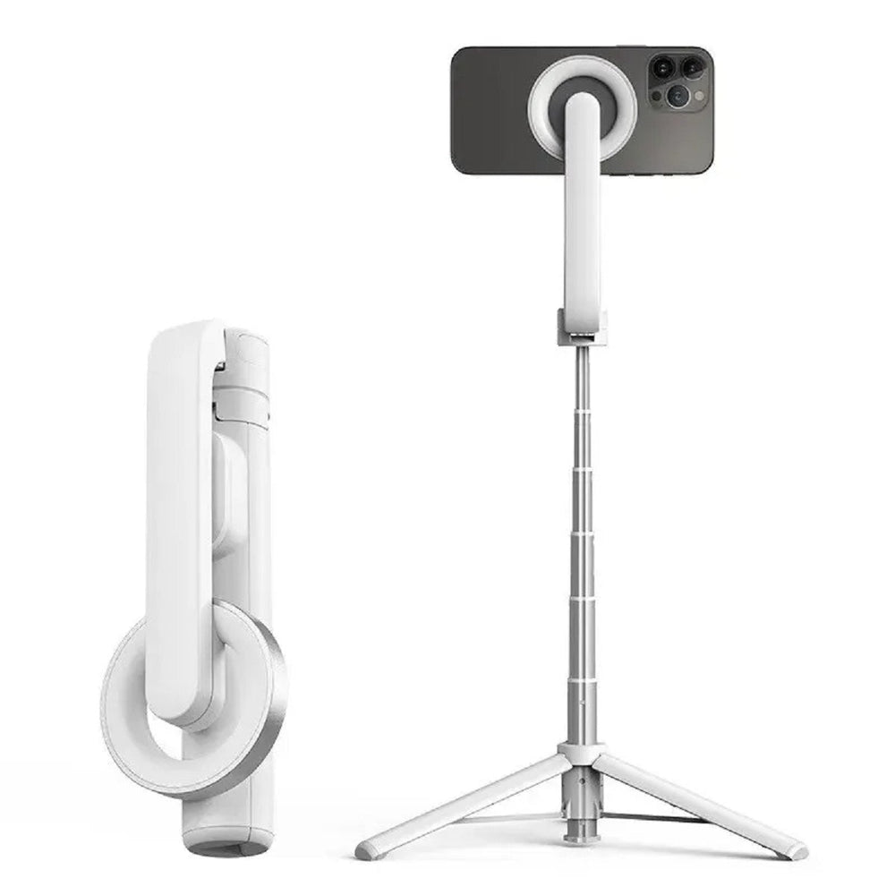 Support portable trépied en alliage d'aluminium, perche selfie Bluetooth et stabilisateur pour créateurs de contenu.