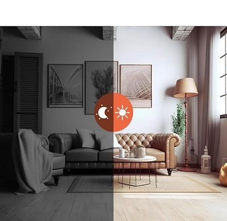 Caméra sécurité WiFi 1080p HD sans fil avec vision nocturne claire pour surveillance 24/7 maison/bureau.