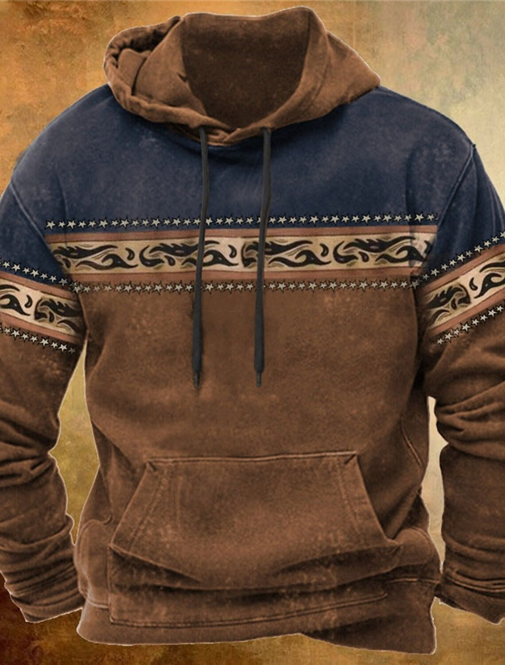 Pull homme style rétro, coupe classique décontractée. Parfait pour un look hivernal confortable et élégant.