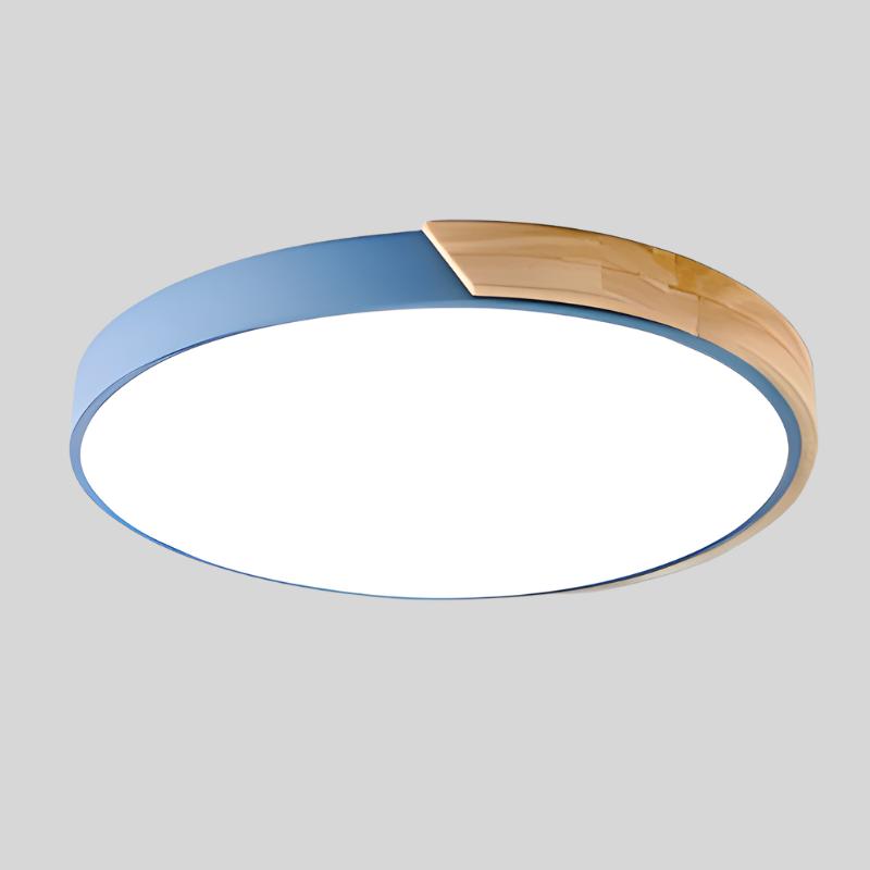 Design Macaron pour cette applique de plafond LED. Idéale pour une chambre d'enfant stylée.