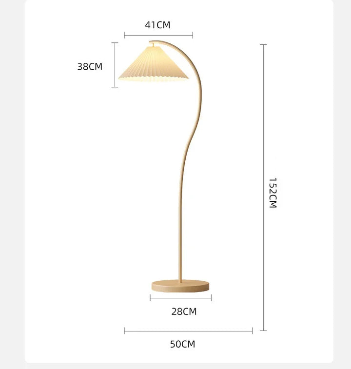 Lampe sur pied LED au design élégant dans un salon contemporain, idéale pour une décoration intérieure lumineuse.