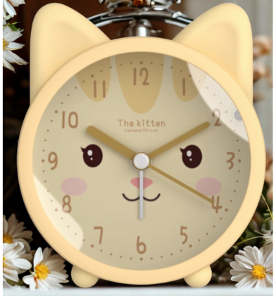 Réveil enfant BunnyTime lapin, avec veilleuse intégrée. Cadeau parfait pour une chambre d'enfant mignonne et fonctionnelle.