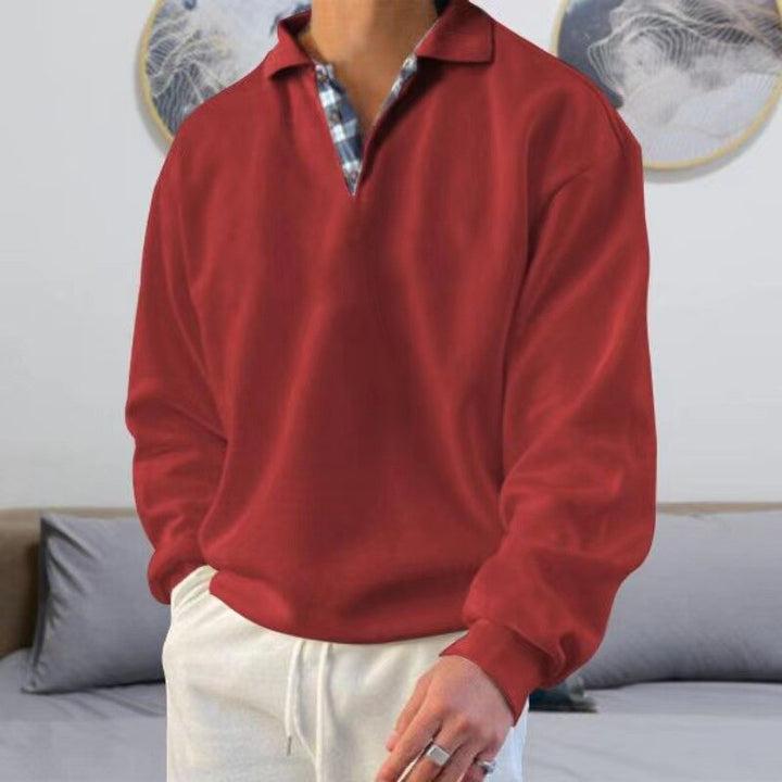 Pull homme chic et confortable, manches longues, indispensable pour l'automne et l'hiver.