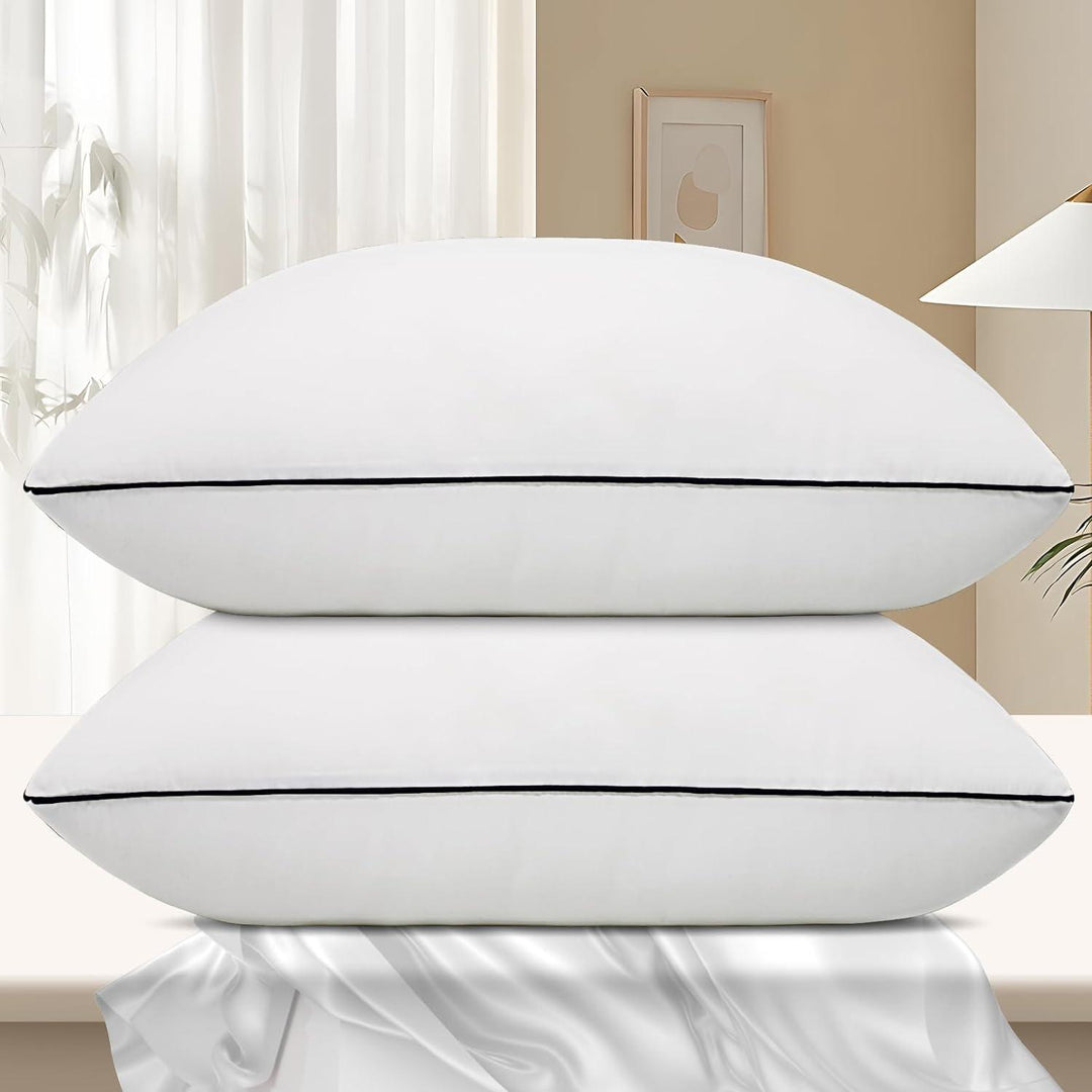 Pack oreillers confort hôtel de luxe, respirants et moelleux, pour une expérience de sommeil digne des grands hôtels.