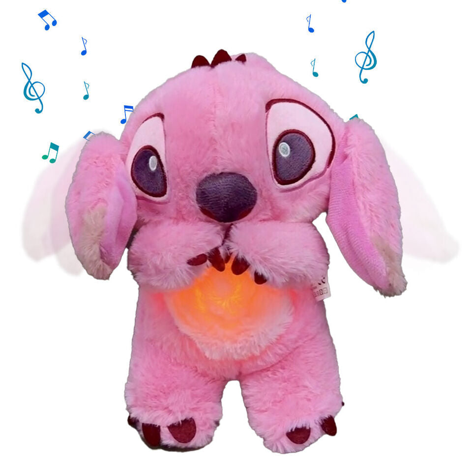 Peluche anti-stress Ami Câlin, compagnon apaisant avec veilleuse et sons pour détente et meilleur sommeil.