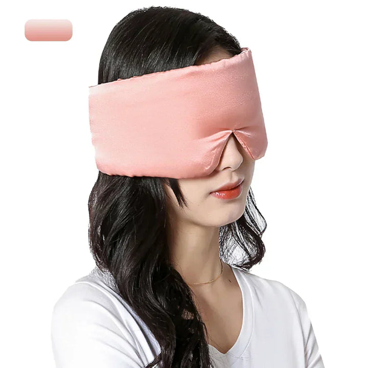 Masque de sommeil premium en soie, offrant un confort supérieur et une obscurité optimale pour vos yeux.