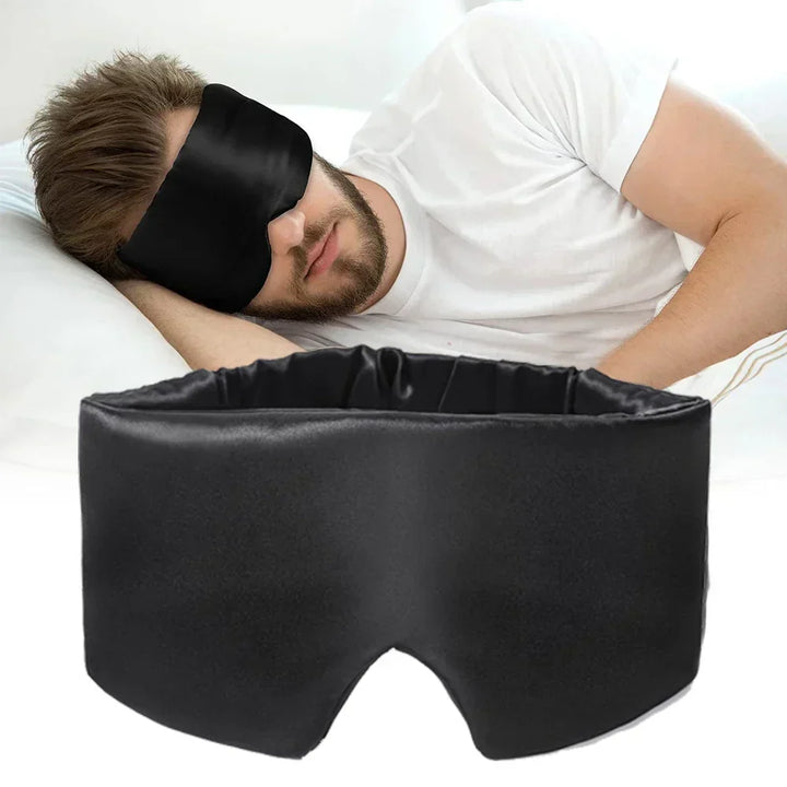 Masque de luxe pour les yeux en soie, parfait pour un sommeil profond et une relaxation ciblée.
