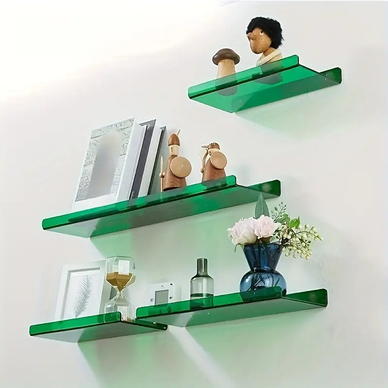 Étagère flottante industrielle pour cuisine, rangement mural fonctionnel et décoration moderne.